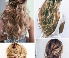 15 Collection of Half Up Half Down Wedding Hairstyles for Long Hair