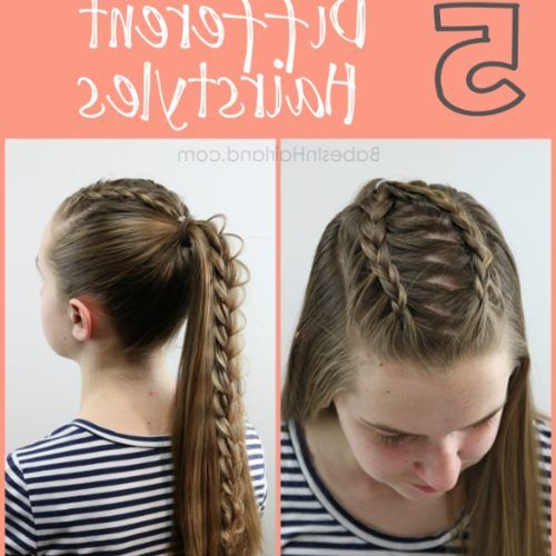 High Braided Pony Hairstyles With Peek-A-Boo Bangs (Photo 12 of 20)