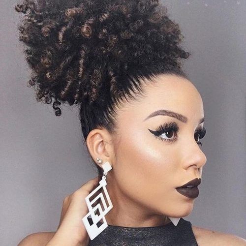 High Curly Black Ponytail Hairstyles (Photo 2 of 20)