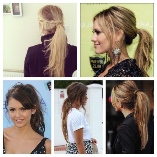 Long Messy Pony With Braid (Photo 6 of 20)