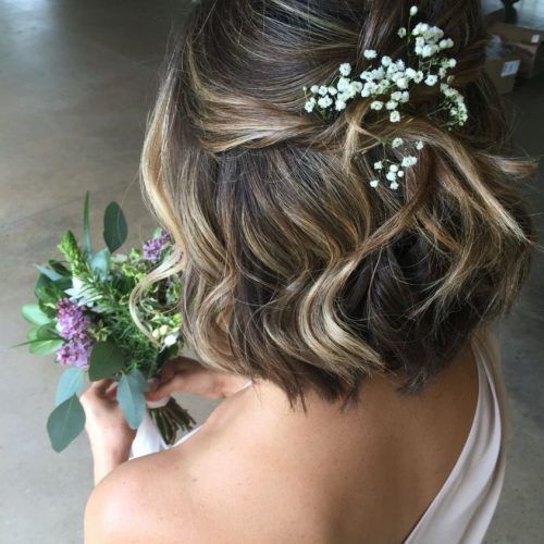 Low Messy Chignon Bridal Hairstyles For Short Hair (Photo 3 of 20)