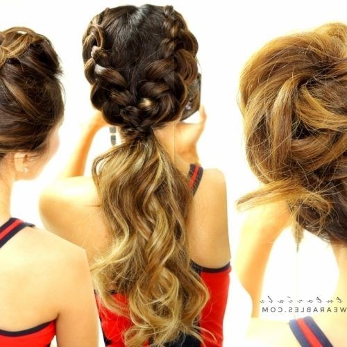 Messy Pony Hairstyles With Lace Braid (Photo 17 of 20)