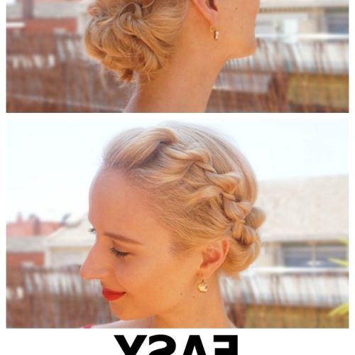 Messy Rope Braid Updo Hairstyles (Photo 17 of 20)