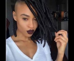 15 Photos One Side Shaved Braided Hairstyles