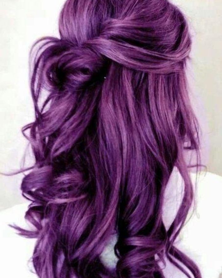15 Inspirations Purple Long Hairstyles
