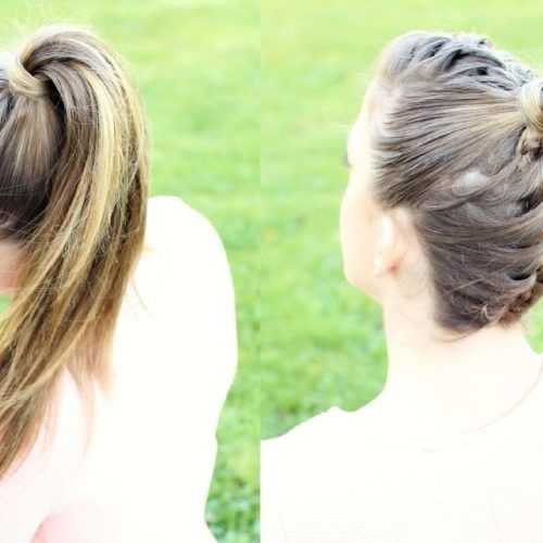 Reverse Braid And Side Ponytail Hairstyles (Photo 12 of 20)