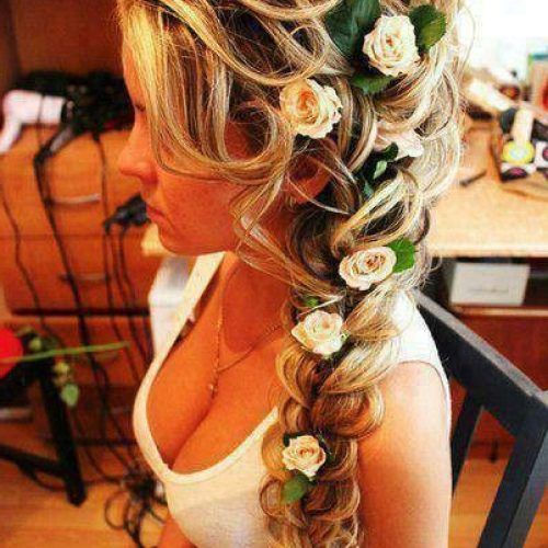 Rolled Roses Braids Hairstyles (Photo 19 of 20)