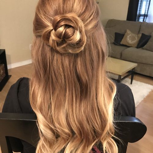 Rosette Curls Prom Hairstyles (Photo 15 of 20)