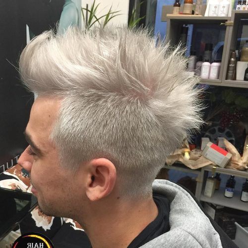 Silvery White Mohawk Hairstyles (Photo 2 of 20)
