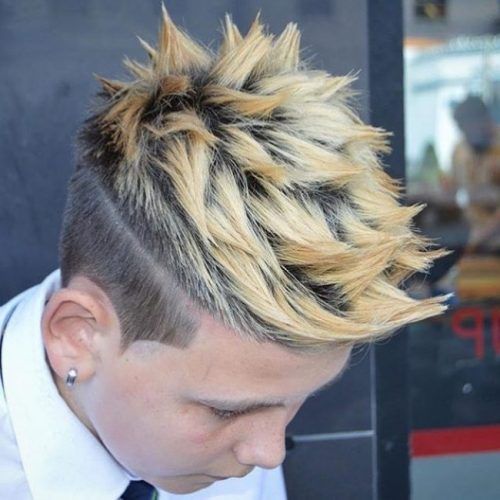 Spiked Blonde Mohawk Haircuts (Photo 15 of 15)