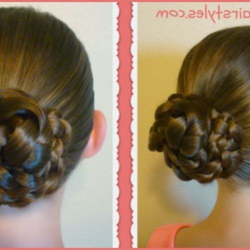 Triple Under Braid Hairstyles With A Bun (Photo 2 of 20)