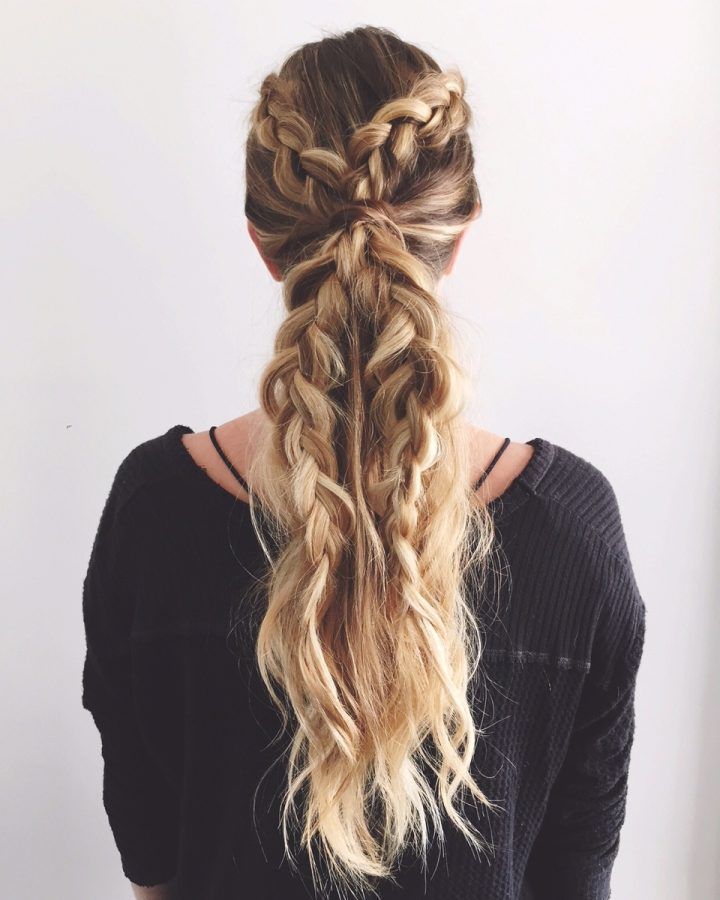 2024 Latest Two Braids in One Hairstyles
