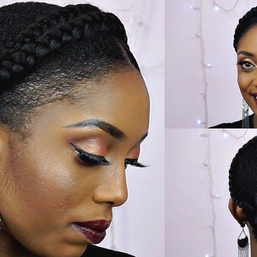 Updo Halo Braid Hairstyles (Photo 3 of 20)