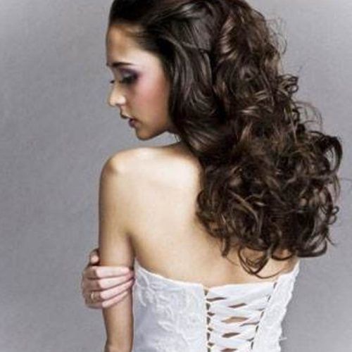 Wedding Hairstyles For Long Curly Hair (Photo 13 of 15)