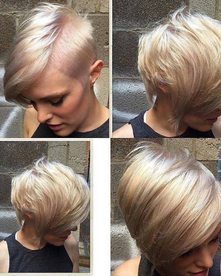 20 Ideas of White Blonde Hairstyles with Dark Undercut