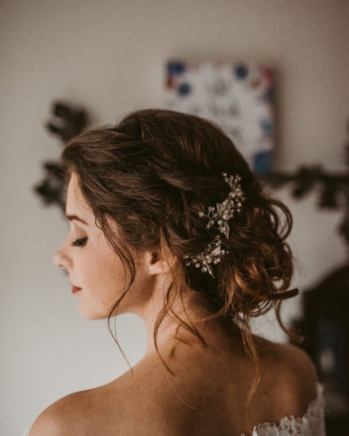 20 Ideas of Woven Updos with Tendrils for Wedding