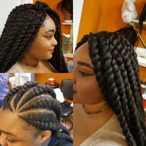 Back And Forth Skinny Braided Hairstyles (Photo 9 of 20)