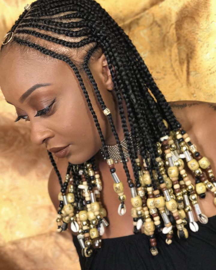 20 Collection of Beaded Braids Hairstyles
