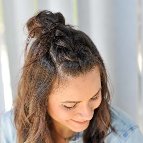 Braided Top-Knot Hairstyles (Photo 14 of 20)