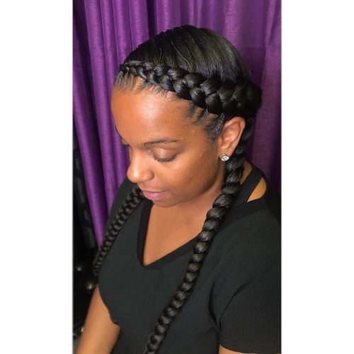Colorful Cornrows Under Braid Hairstyles (Photo 9 of 20)