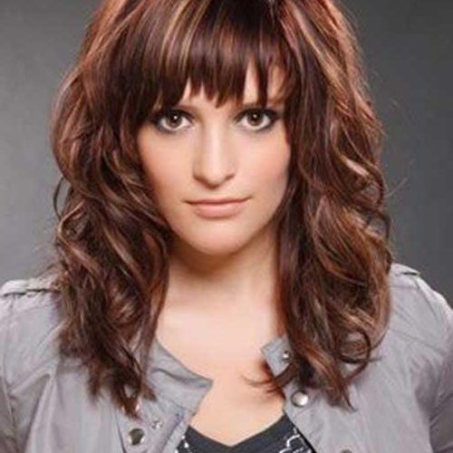 Curly Long Hairstyles With Bangs (Photo 10 of 20)