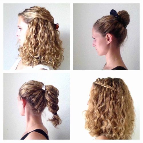Cute Wedding Hairstyles For Short Curly Hair (Photo 14 of 15)