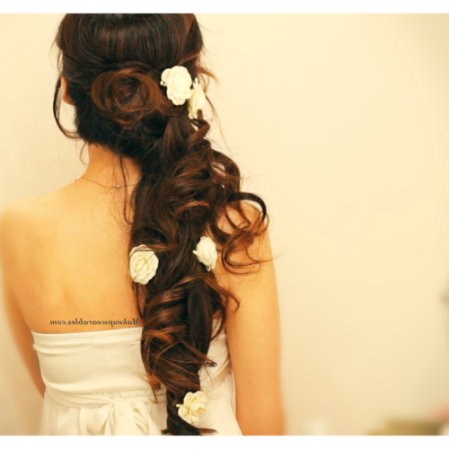 Fabulous Cascade Of Loose Curls Bridal Hairstyles (Photo 10 of 20)