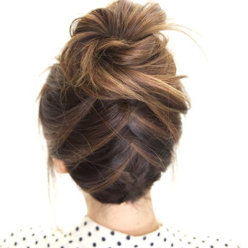 Fancy Chignon Wedding Hairstyles For Lob Length Hair (Photo 10 of 20)