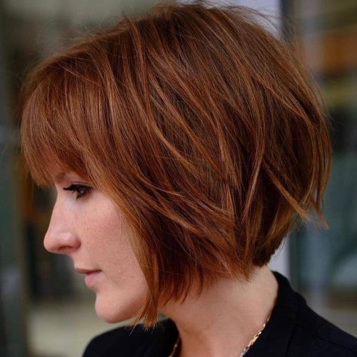 Feathered Bangs Hairstyles With A Textured Bob (Photo 4 of 20)