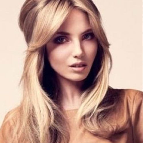 Half-Updo Blonde Hairstyles With Bouffant For Thick Hair (Photo 10 of 20)