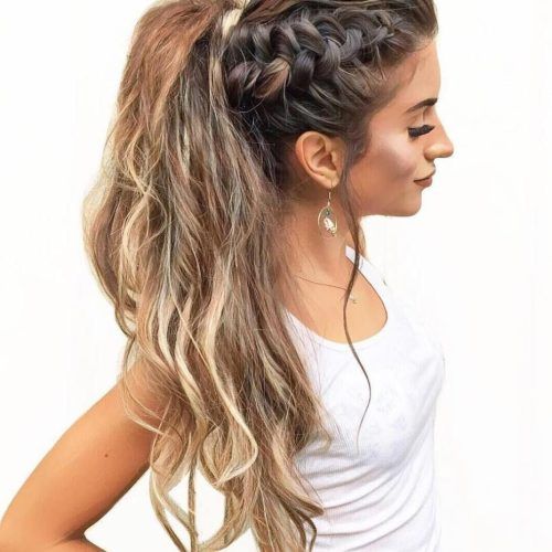 Large And Loose Braid Hairstyles With A High Pony (Photo 3 of 20)