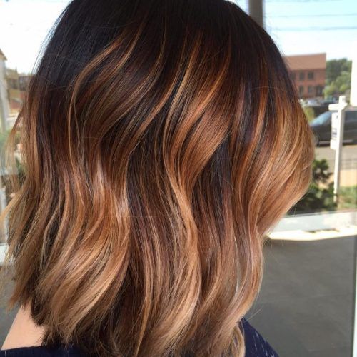 Medium Haircuts With Fiery Ombre Layers (Photo 18 of 20)