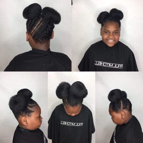 Minnie Mouse Buns Braid Hairstyles (Photo 13 of 20)