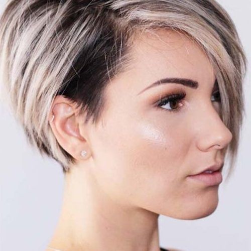 Pixie-Bob Haircuts With Temple Undercut (Photo 9 of 15)