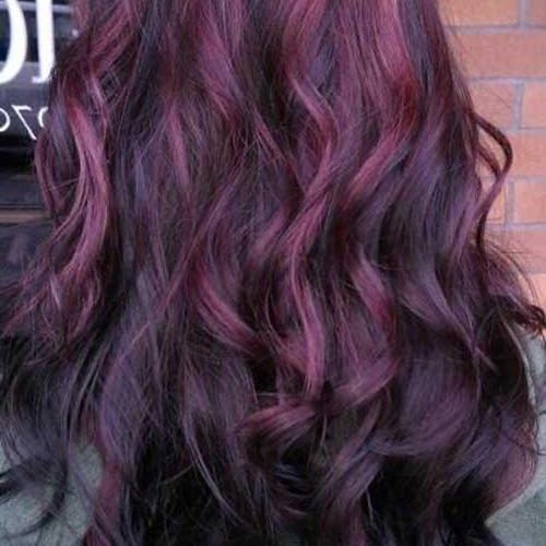 Purple Long Hairstyles (Photo 9 of 15)