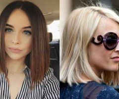 20 Best Collection of Sharp and Blunt Bob Hairstyles with Bangs
