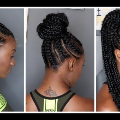 Spiral Under Braid Hairstyles With A Straight Ponytail (Photo 9 of 20)