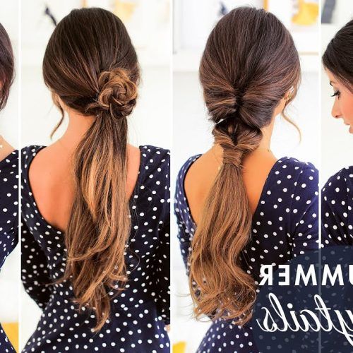 Threaded Ponytail Hairstyles (Photo 11 of 20)
