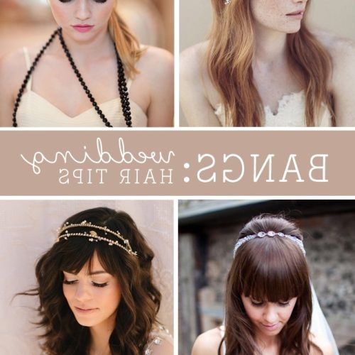 Wedding Hairstyles For Long Hair With Fringe (Photo 1 of 15)