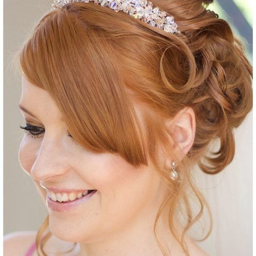 Wedding Hairstyles For Medium Length Hair With Tiara (Photo 12 of 15)