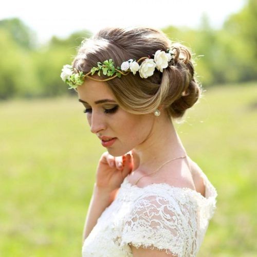 Wedding Hairstyles With Crown (Photo 5 of 15)