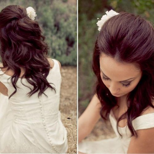 Wedding Half Up Hairstyles For Medium Length Hair (Photo 9 of 15)