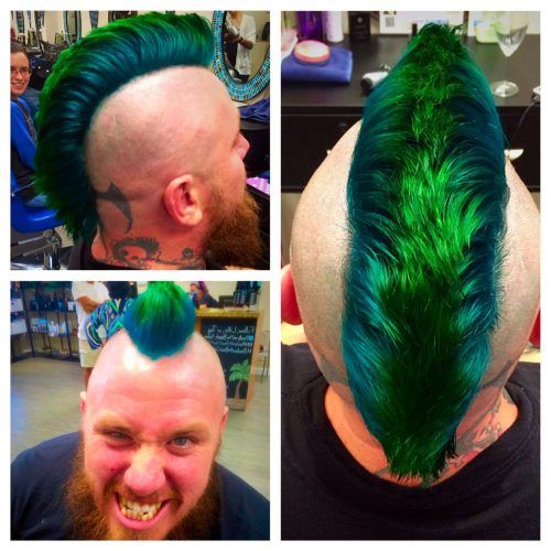 Blue Hair Mohawk Hairstyles (Photo 2 of 20)