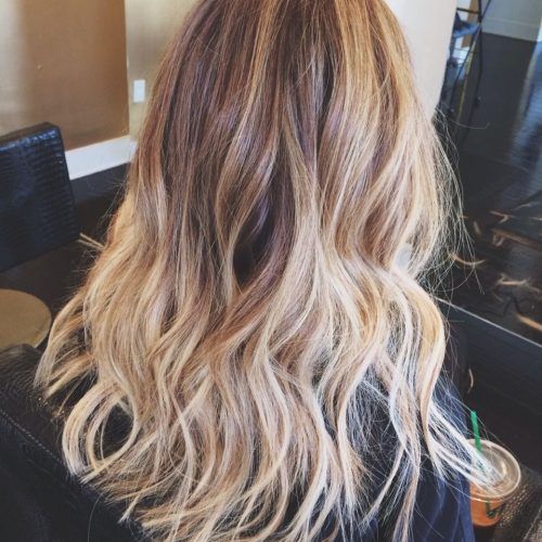 Black To Light Brown Ombre Waves Hairstyles (Photo 14 of 20)