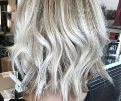 20 Ideas of Ice Blonde Lob Hairstyles