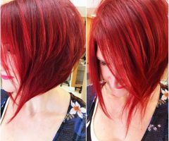 20 Ideas of Bright Red Bob Hairstyles