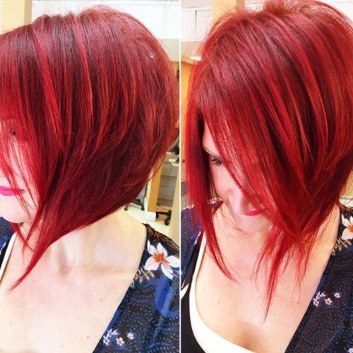Bright Red Bob Hairstyles (Photo 1 of 20)