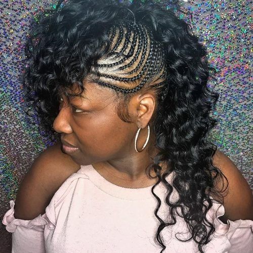 Side Braided Mohawk Hairstyles With Curls (Photo 5 of 20)