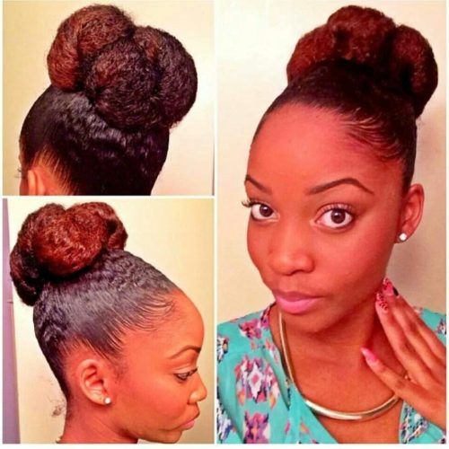 Naturally Textured Updo Hairstyles (Photo 7 of 20)