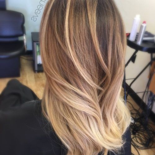 Brunette Hairstyles With Dirty Blonde Ends (Photo 7 of 20)